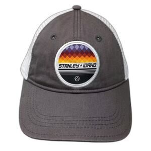 Gear Trucker Hat Gray OS Stanley Idaho Embroidered Patch Adjustable Snapback